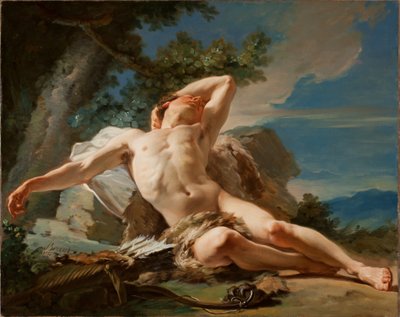 Slapende Endymion, 1756 door Nicolas Guy Brenet